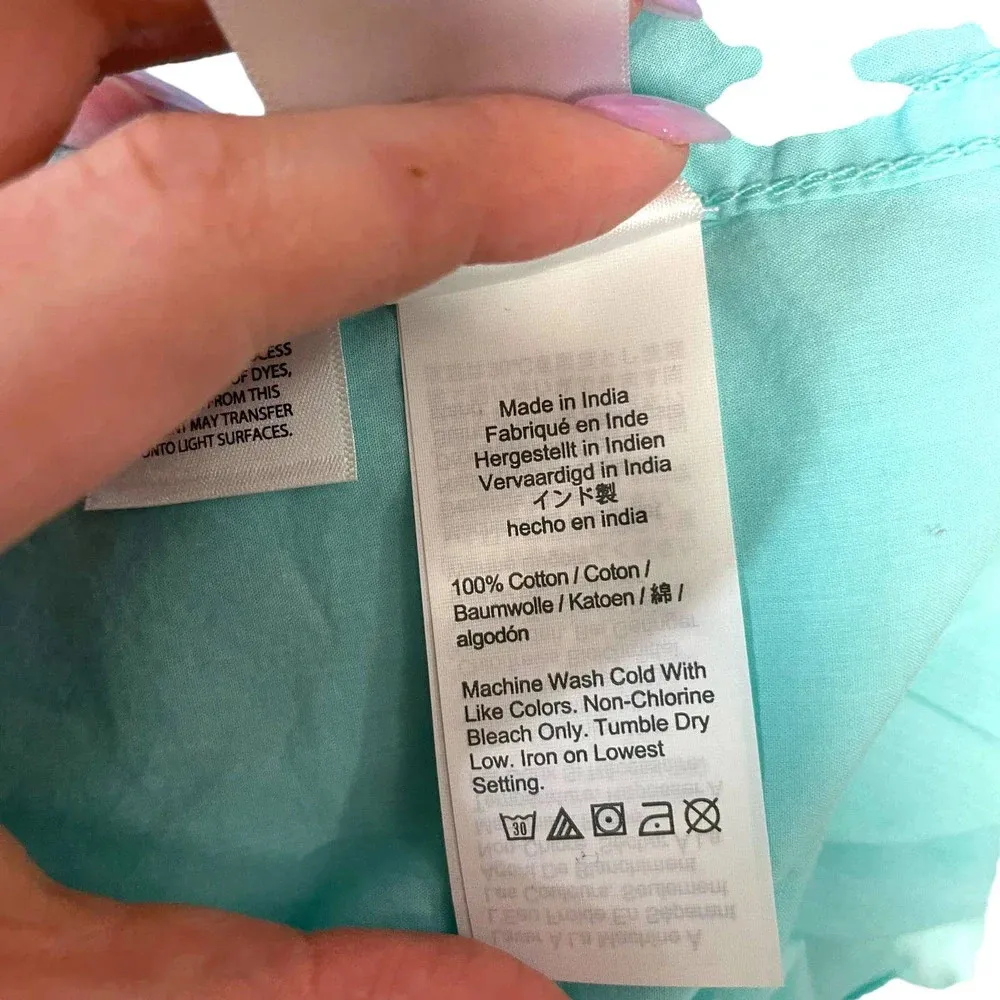 J. Crew Classic-Fit Short-Sleeve Lightweight Cotton Poplin Shirt Blue‎ Size 0 - Image 9