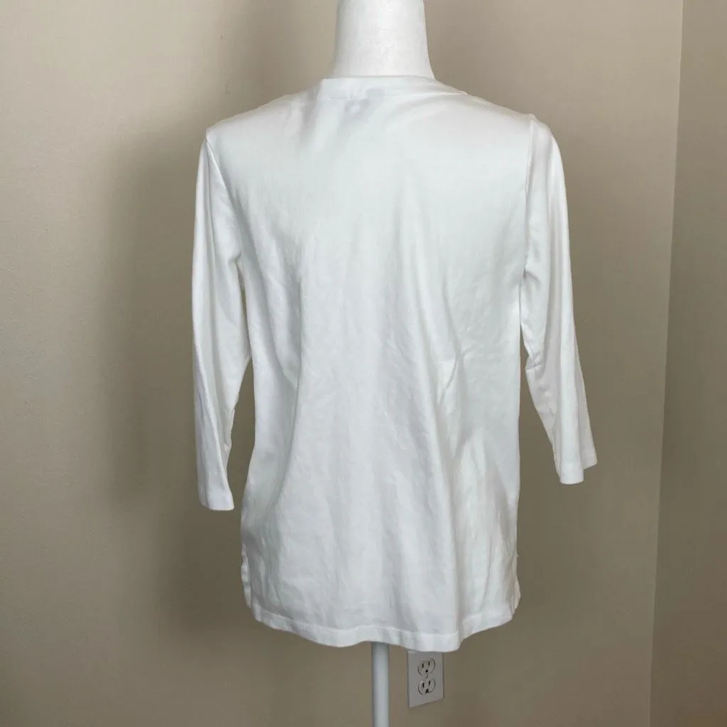Orvis Ladies' Classic Collection 3/4‎ sleeve Tee Shirt Size Medium (E12) - Image 3