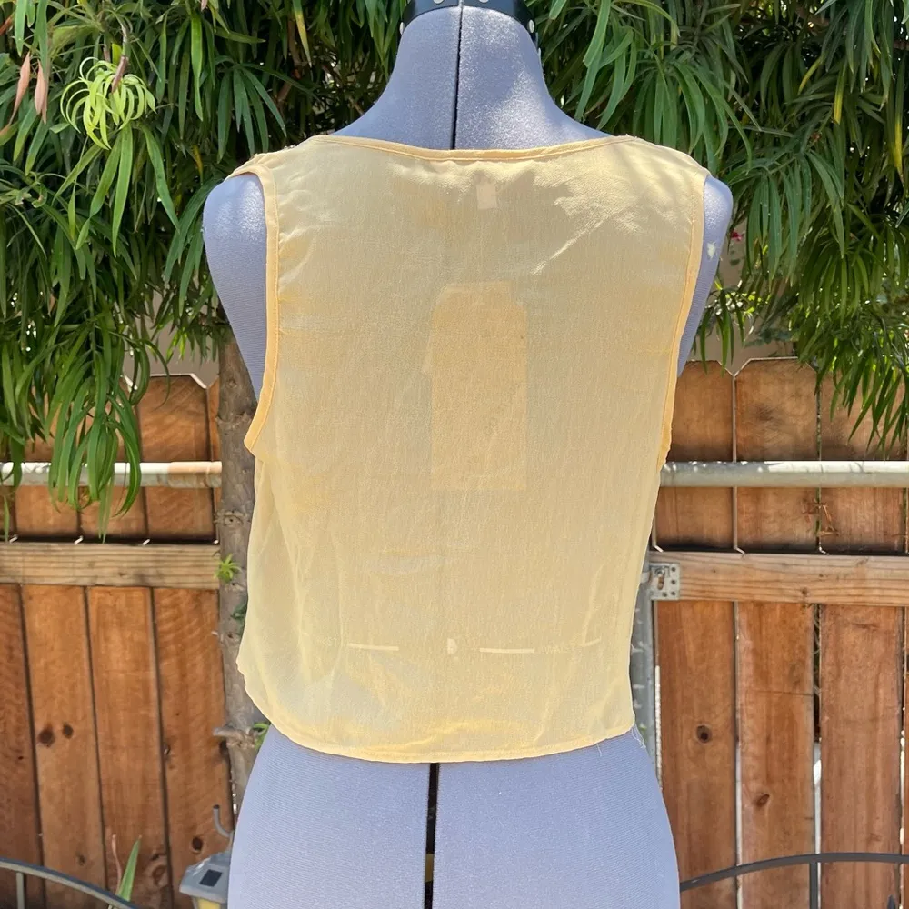 Tramp Embellished Sleeveless Crop Top size M Size M - Image 7