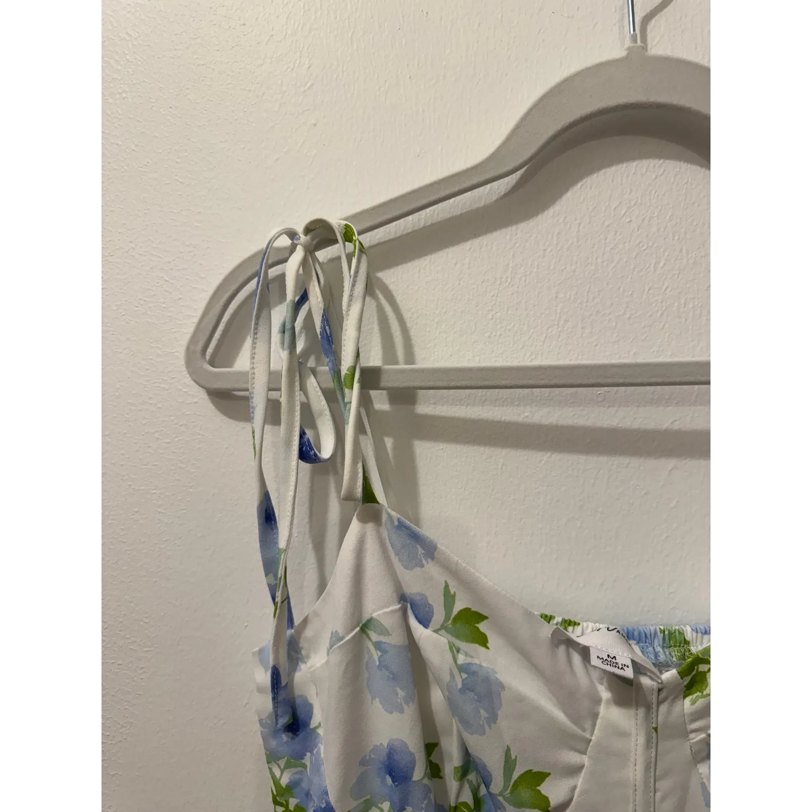 Kori America Bloomie Baby Tiered Dress in Ivory/Blue Blue Size M - Image 6