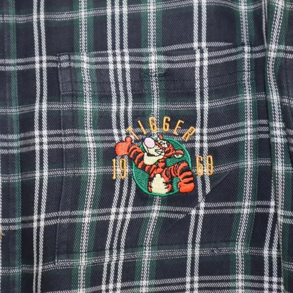 Vintage 60’s the Disney Store Tiger‎ plaid long sleeves shirts size S - Image 9