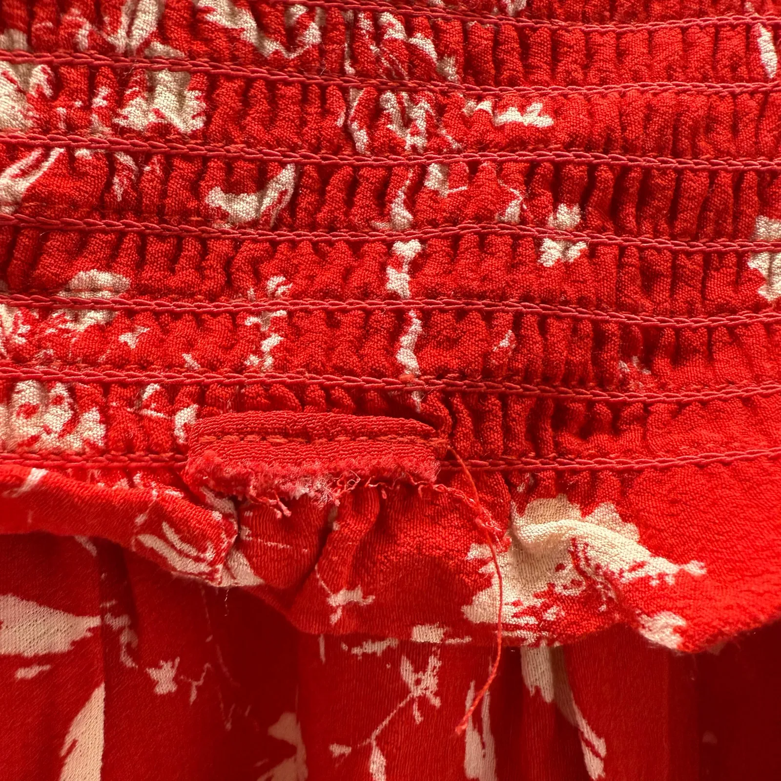 Free People Color Colour My World Jumpsuit Red‎ Floral Beige READ PLEASE Pants - Image 10