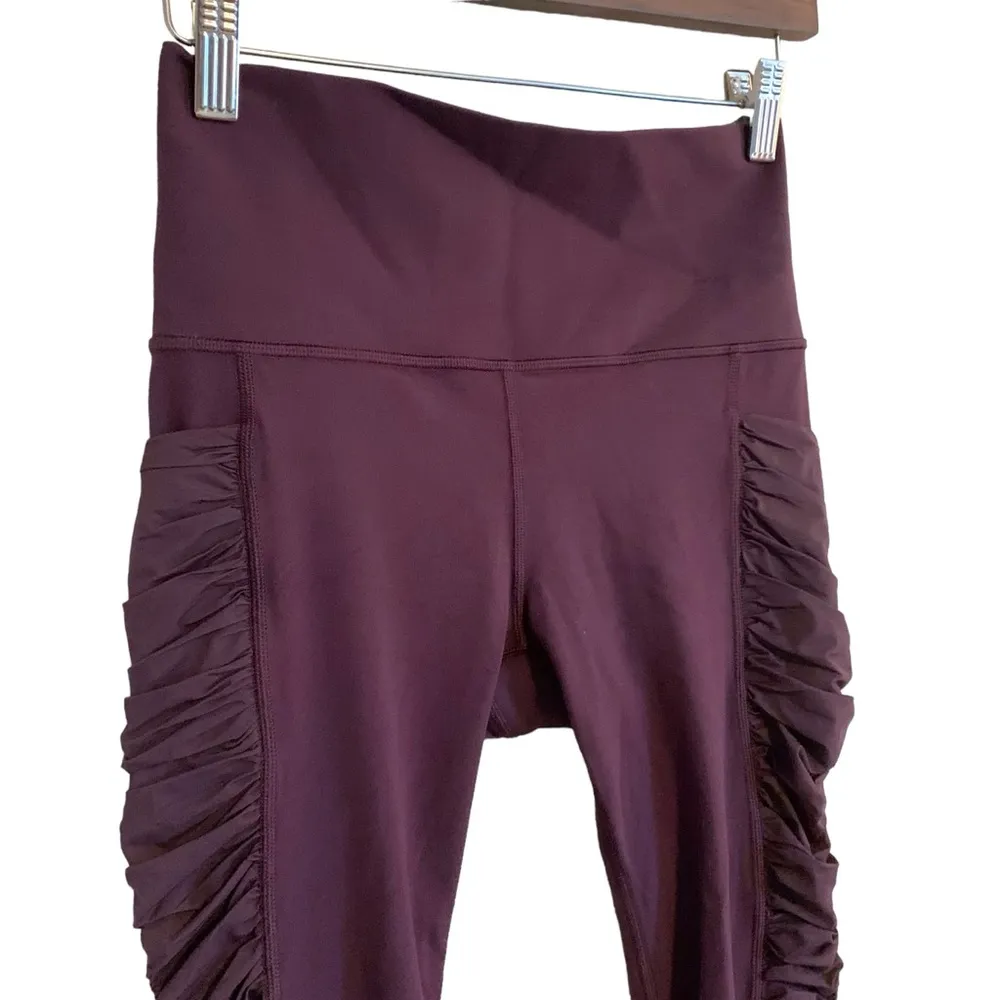 Athleta mesh me up purple grape plum pocket high rise elation powervita leggings - Image 4