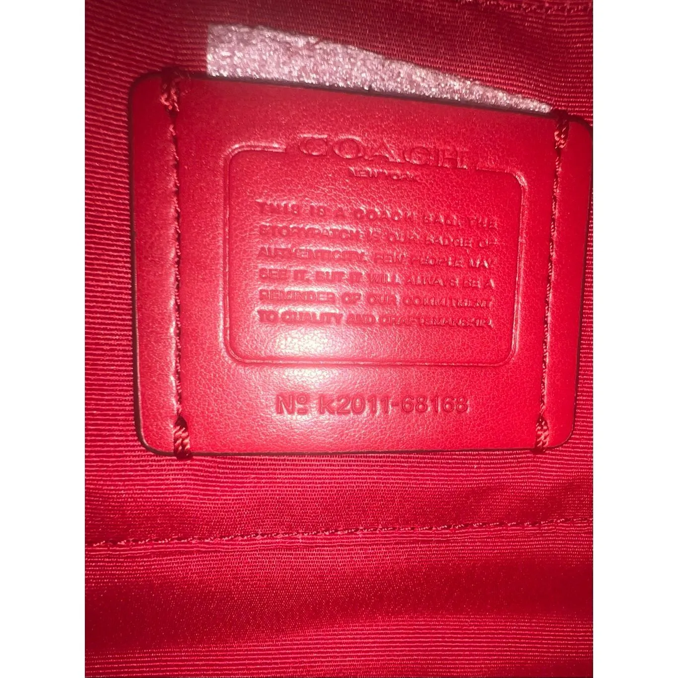 Coach  Jes Crossbody Handbag Brown/True Red - Image 7