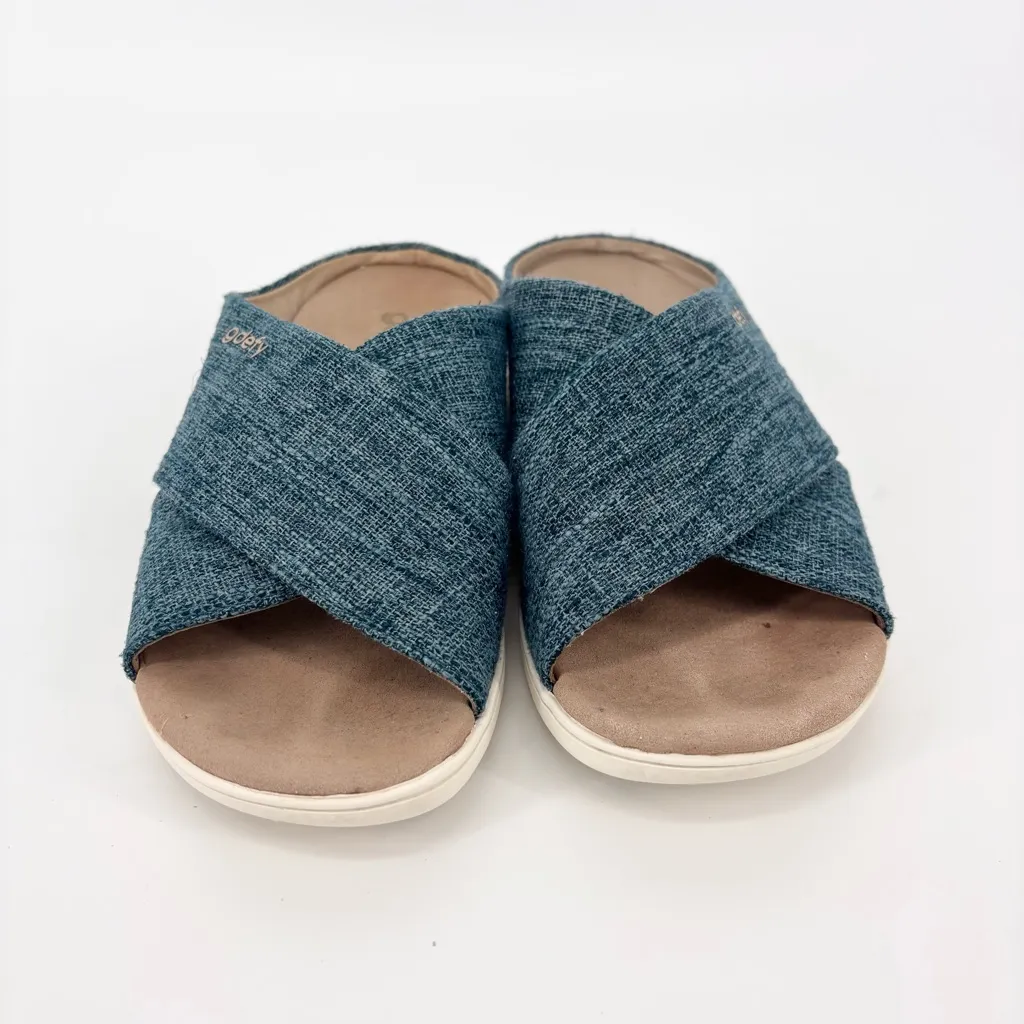 Gdefy Gravity Defyer Veltal Women's Slide Sandals Size 8 Blue - Image 2