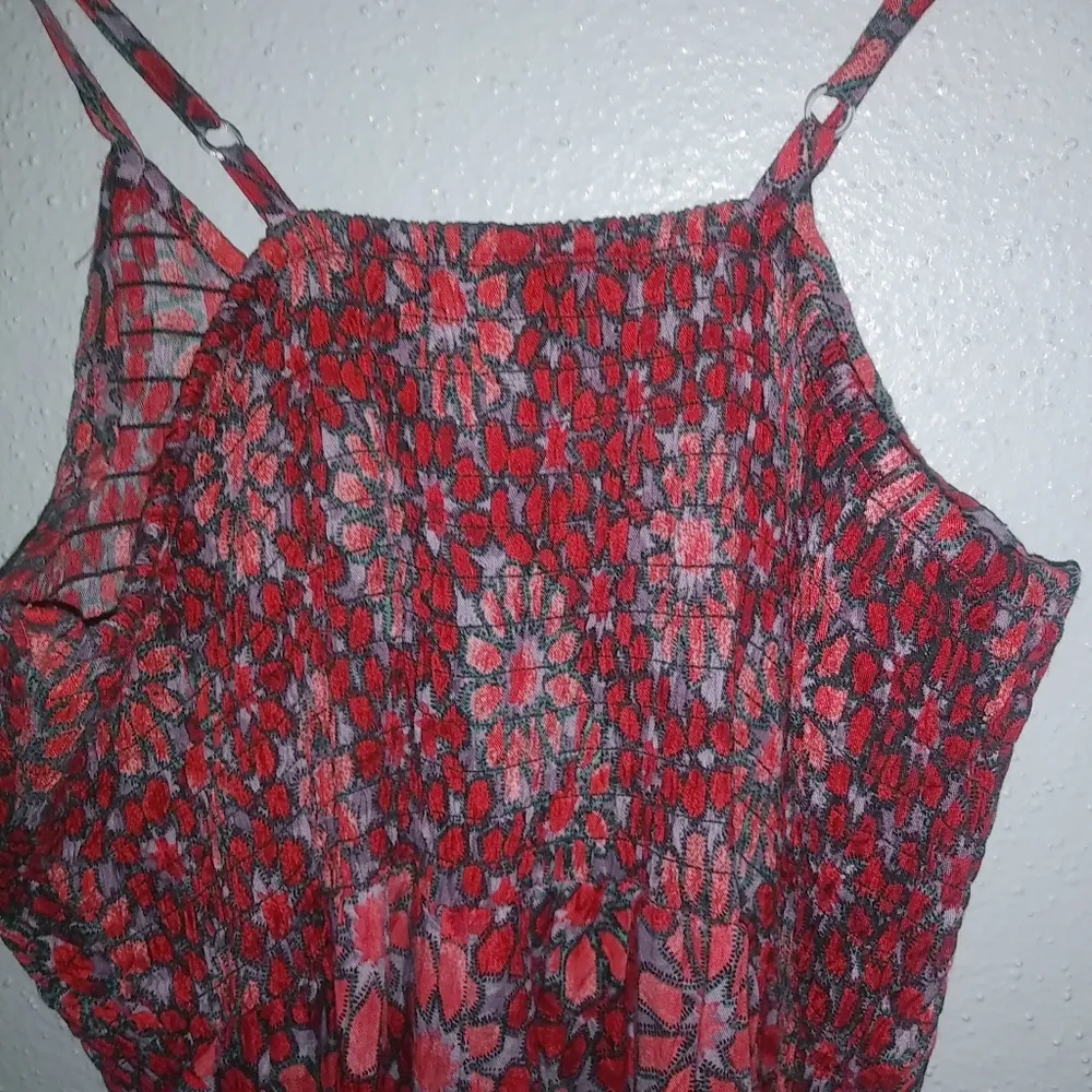 Cassee's XL Berry Burst Sleeveless Maxi Dress Red - Image 5