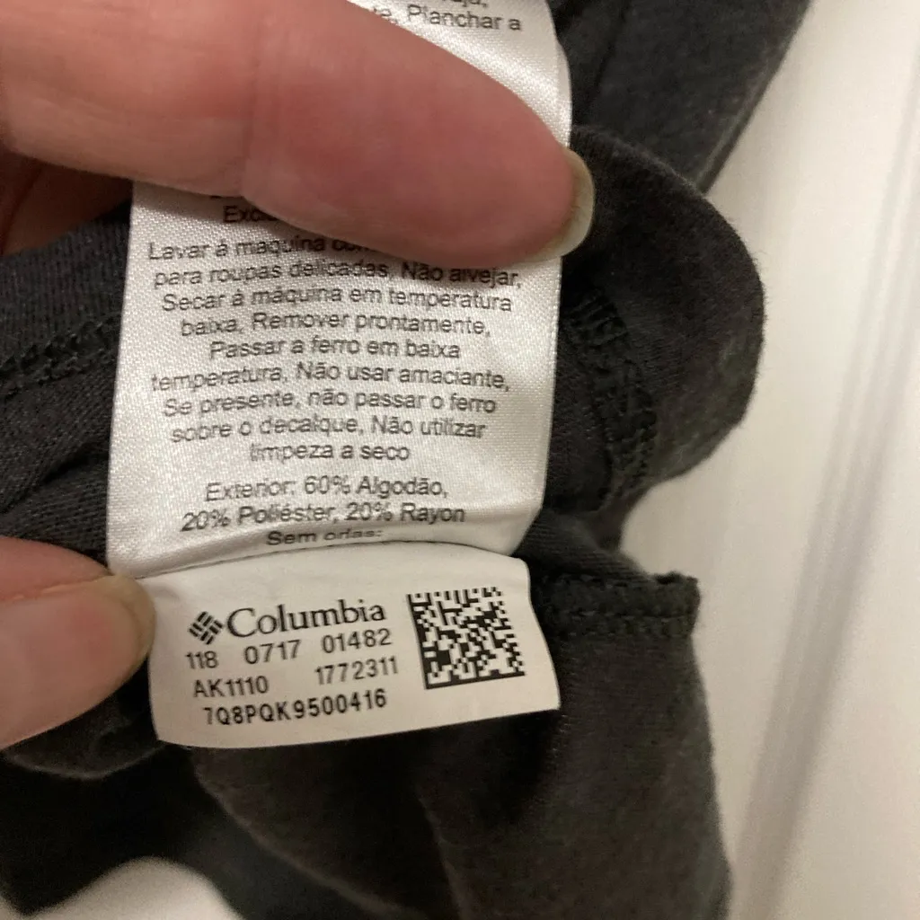 Columbia Summer Festival Tee Gray with Diamond Shape Graphic Short Sleeve Shirt - Image 4