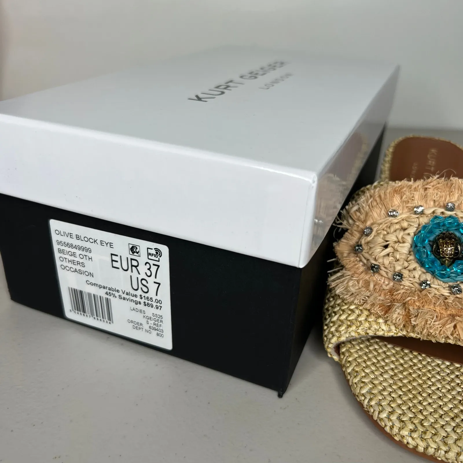 Kurt Geiger Evil Eye Slide Sandals Size 7 - Image 7