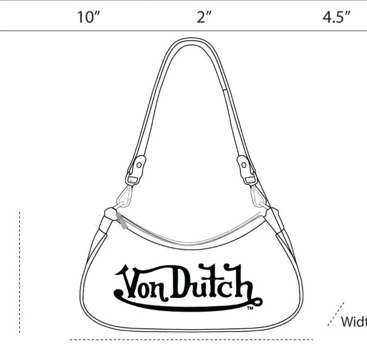 Von Dutch | “Neon Logo” Shoulder Bag & Removable Iconic Wrench Charm - Image 8