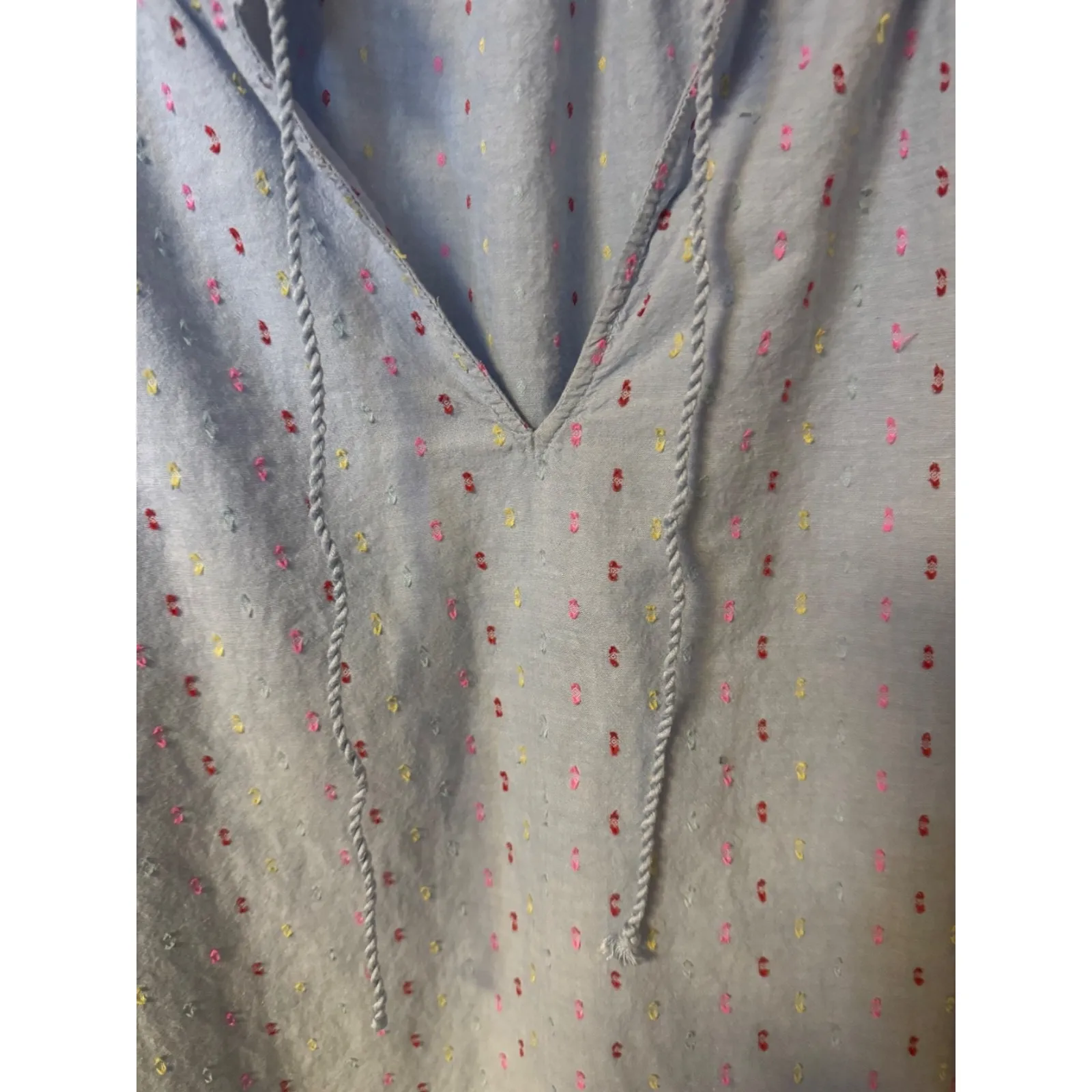 Crown & Ivy XL Charbrsy Rainbow Shirt Dress Balloon 3/4 sleeve - Image 4