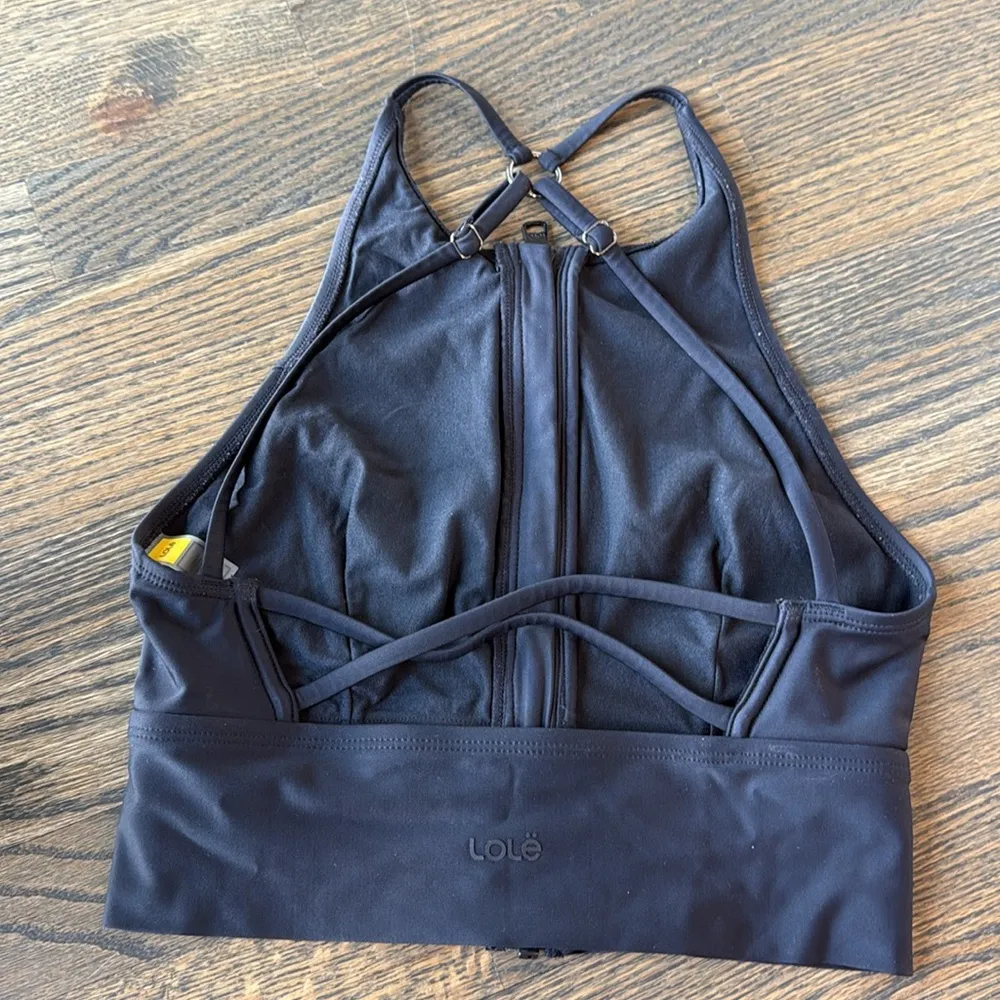 Lolë MER ATHLETIC High Neck Bikini Top Black size XS like new - Image 8
