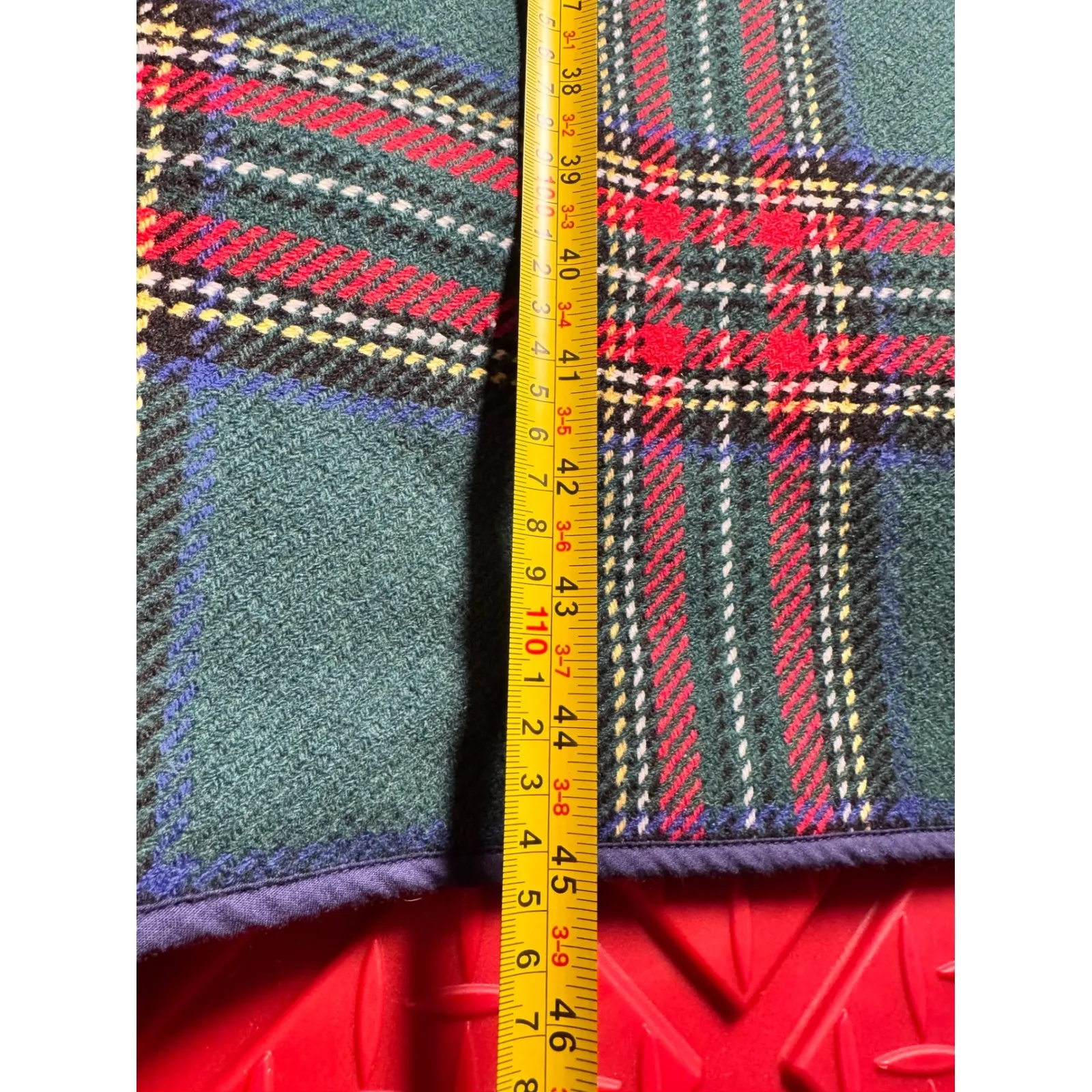 ANTHROPOLOGIE (GREY LAB LABEL) Black Plaid Patchwork Trench Coat Women size XL - Image 8