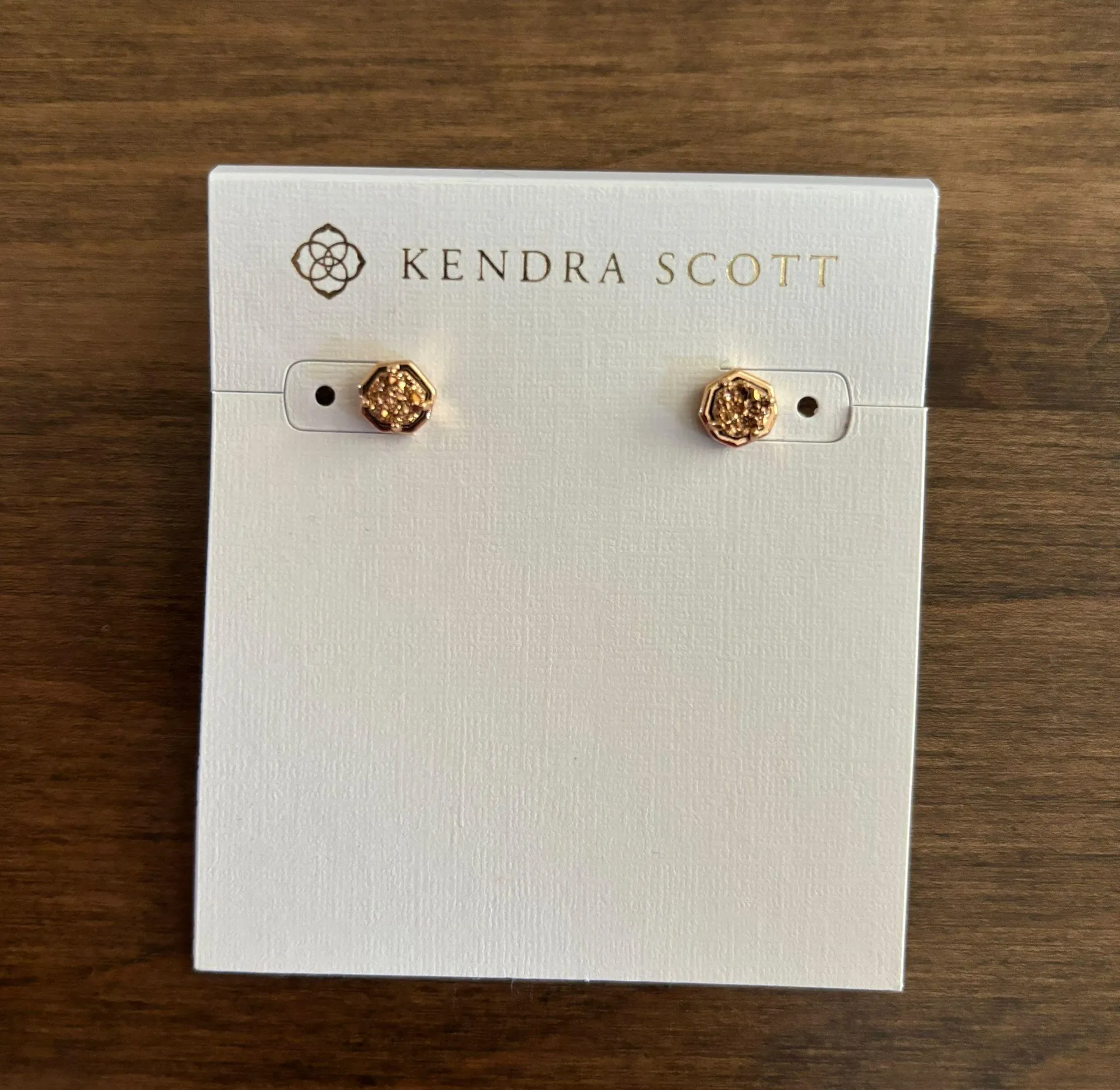 Nola Rose Gold Stud Earrings - Image 3