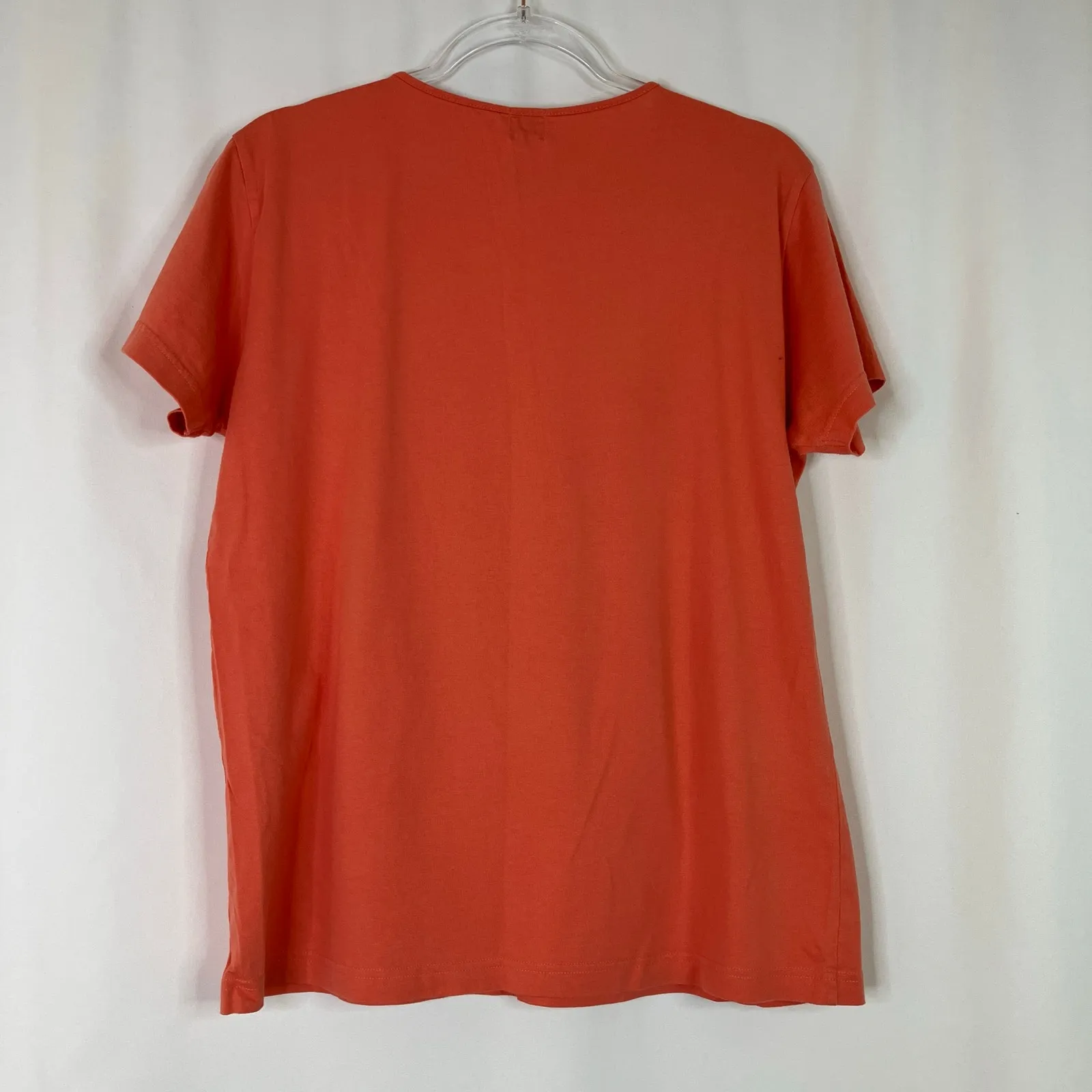 GAP | Coral Orange 100% Cotton Short Sleeve Tee Shirt Womens Large - Image 4