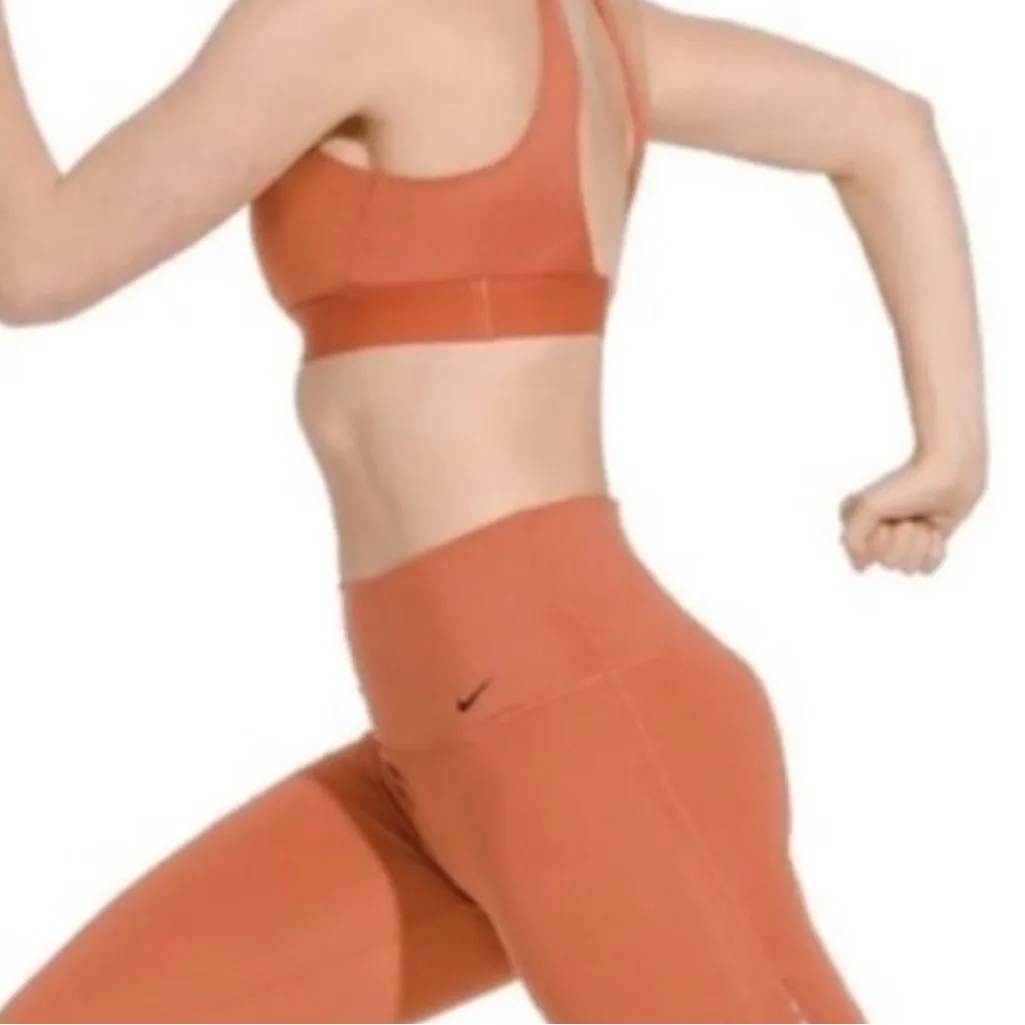 Nike INDY Lattice Sports Bra Racerback Women’s L Large Rust Orange Color - Image 2