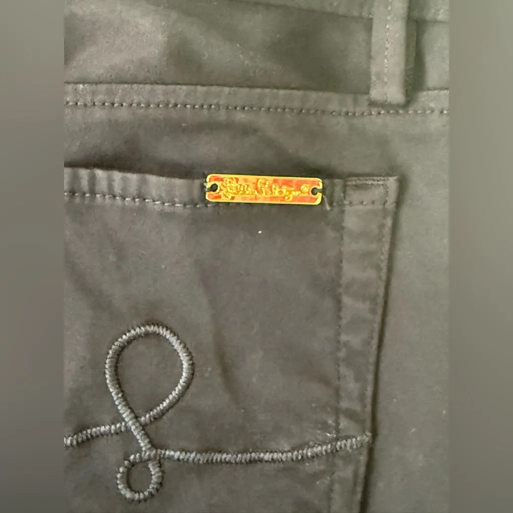 Lilly Pulitzer Navy Worth Straight Leg Pants Size 4 - Image 7