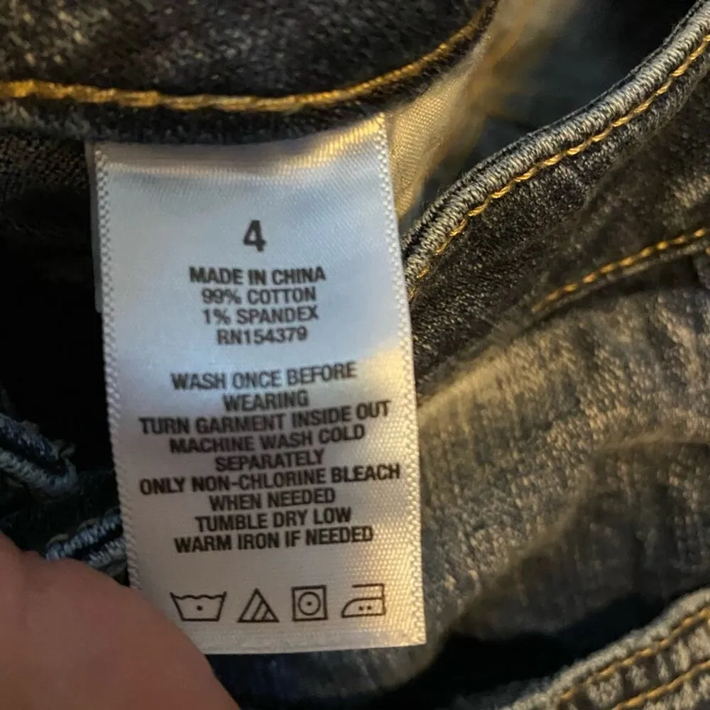 Aeropostale Dark Wash High Waisted Ankle Jeggings Sz 4 - Image 9