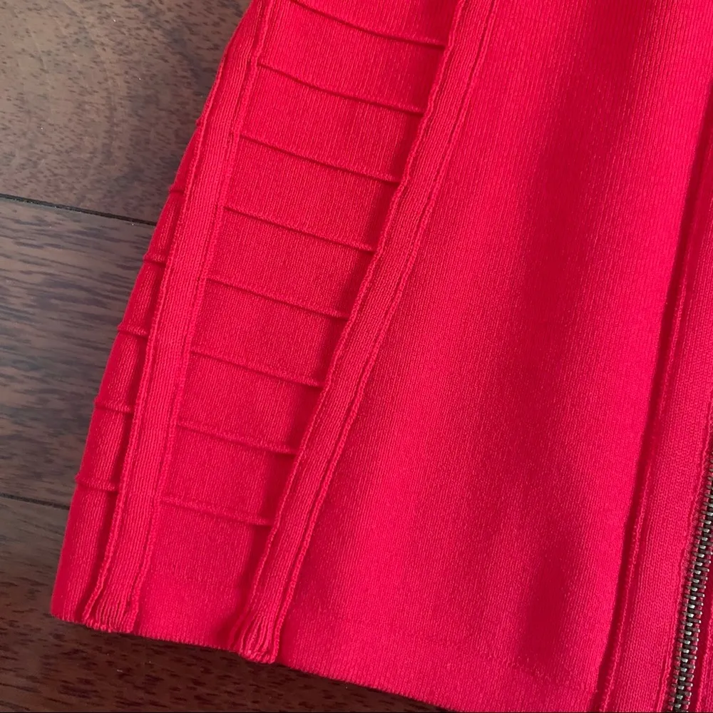 🆕 Neiman Marcus | Red Bandage Cardigan XS - Image 3