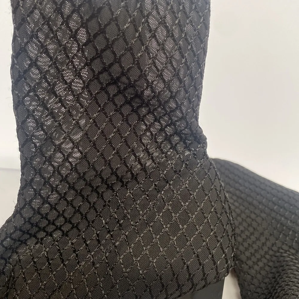 Zara Whimsigoth Mesh Heeled Zip up Booties Black Size 39 US 8.5 - Image 10