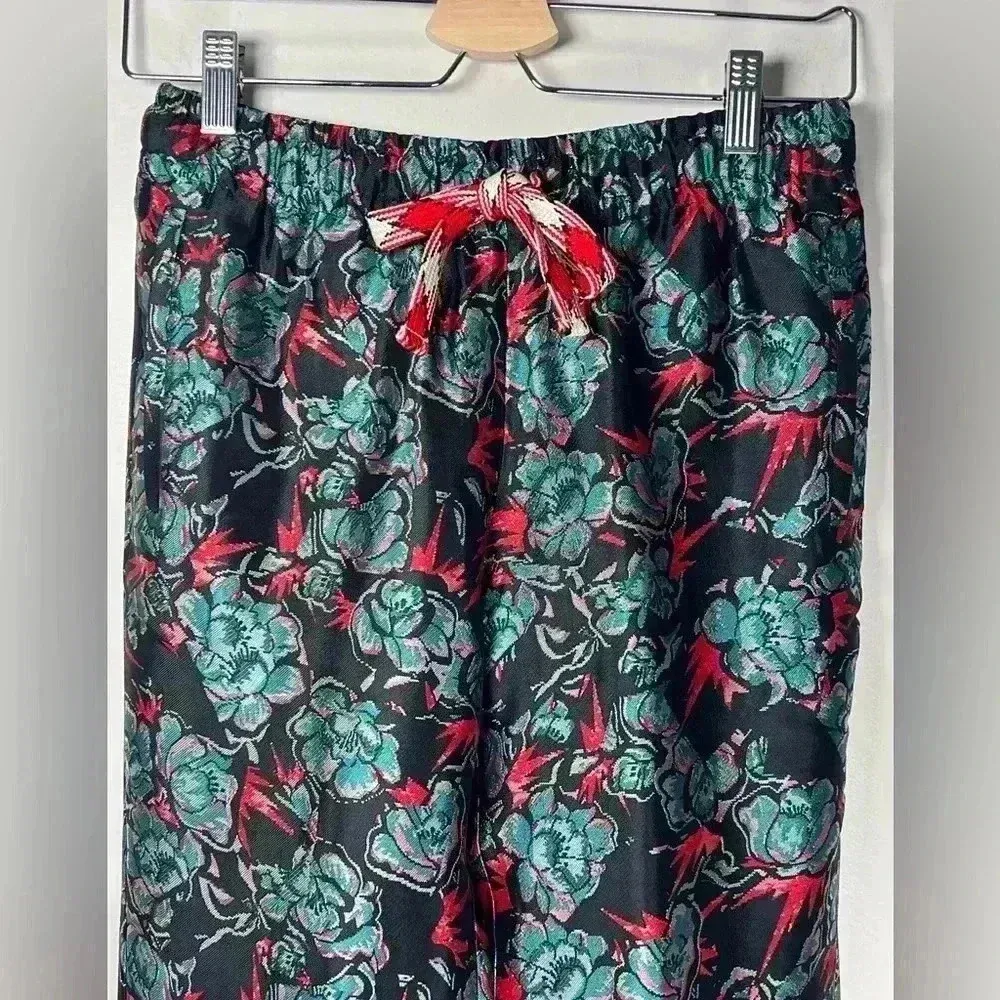 Zadig & Voltaire Women’s “Pomy Jaquard Thunder” Black Floral Pants Size XS/34 - Image 6