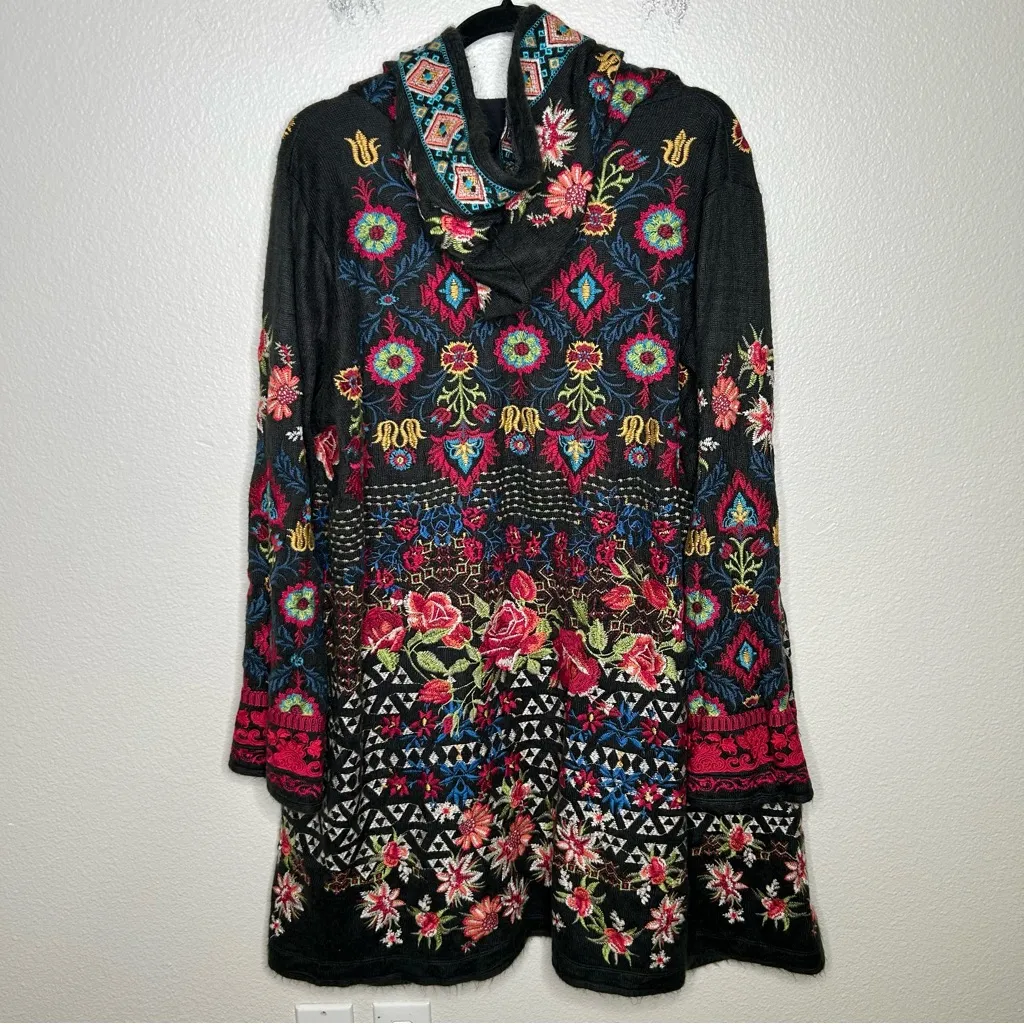 Johnny Was Biya Breilinha Hooded Duster extra large - Image 11