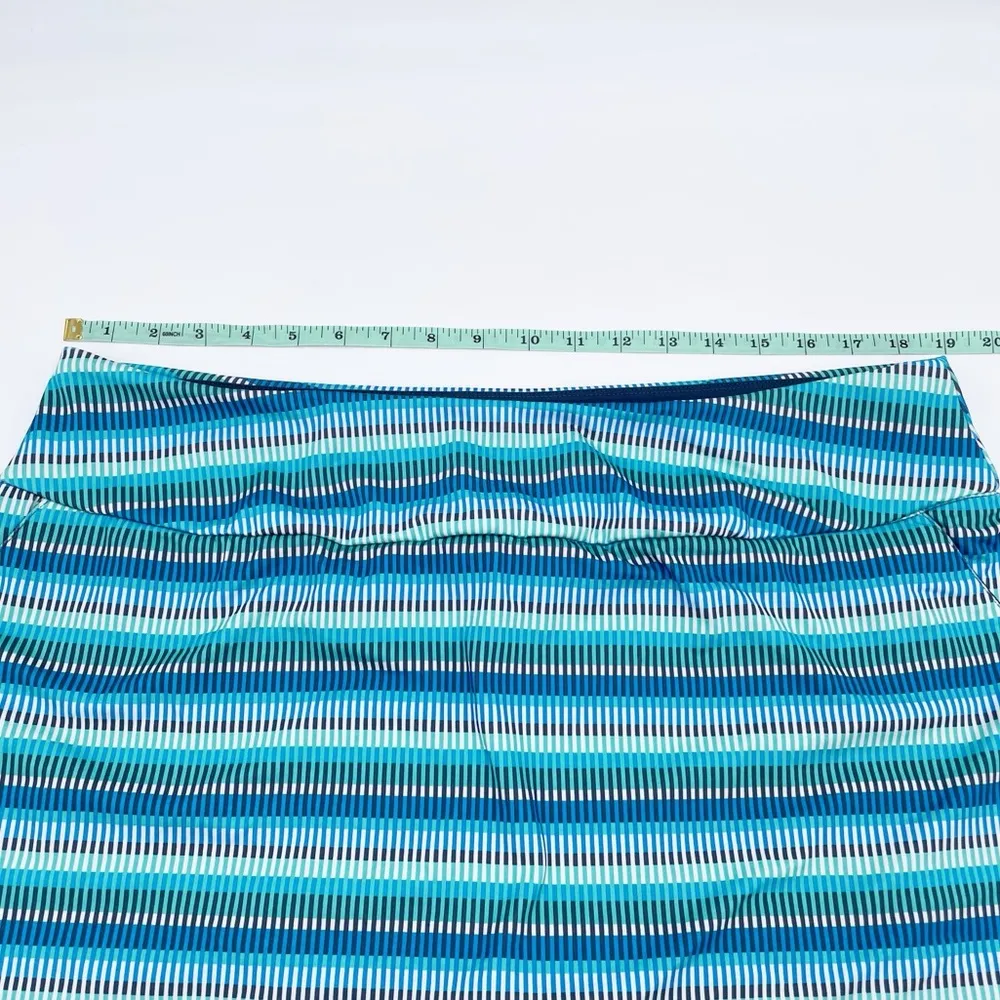 Adidas Women's Ultimate 365 Printed Skort Athletic Skirt Blue Stripe Size XL - Image 10