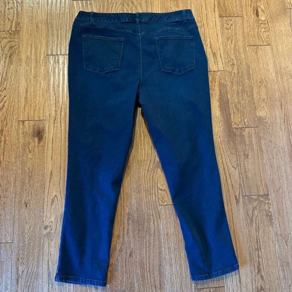 Talbots simply flattering ankle straight leg jeans size 18 - Image 6