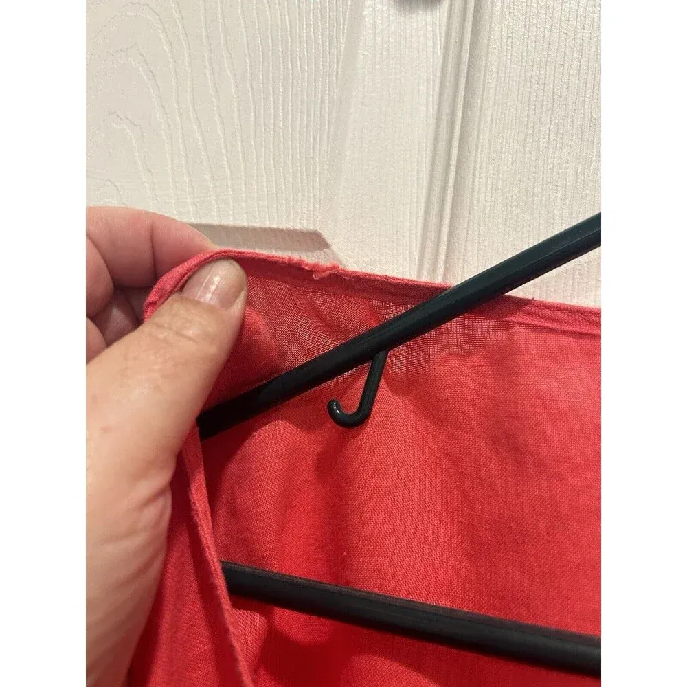 Saks Fifth Avenue 100% Linen Top‎ Tunic Pink V-Neck Coastal Beach Medium - Image 5