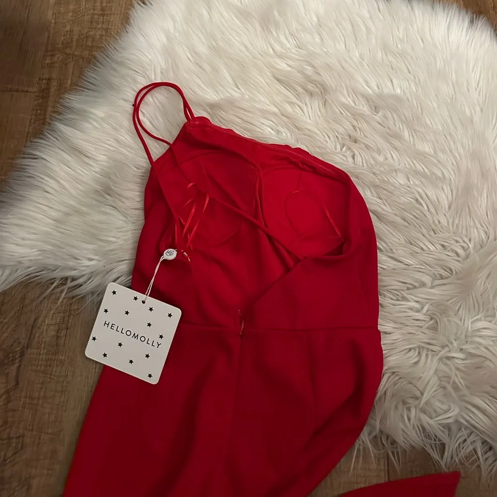 HELLO MOLLY Ballroom Blitz Midi Dress In Red - Image 10