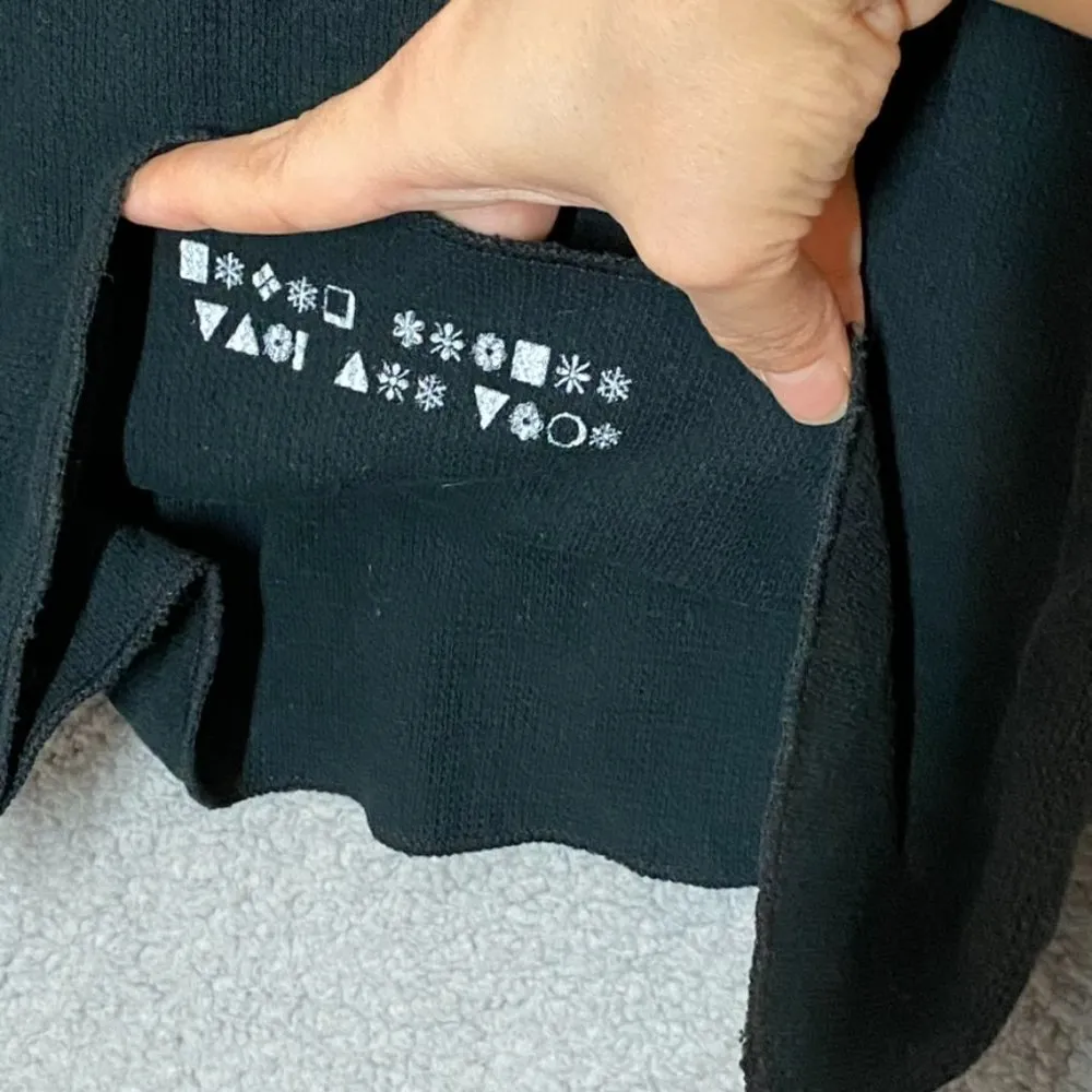 Volcom Vintage Black Thermal Sweater Pullover Top Size Small - Image 6