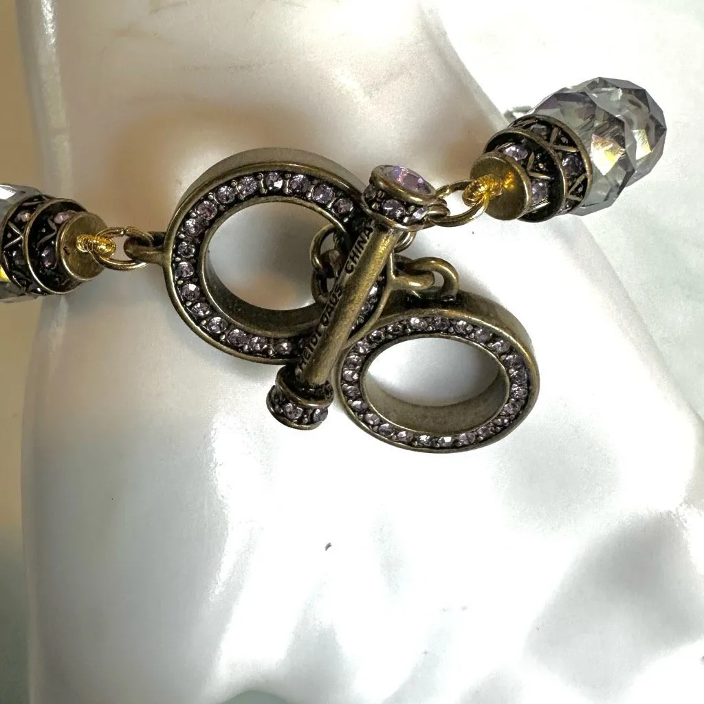 Heidi Daus Faceted Crystal Toggle Bracelet - Image 4