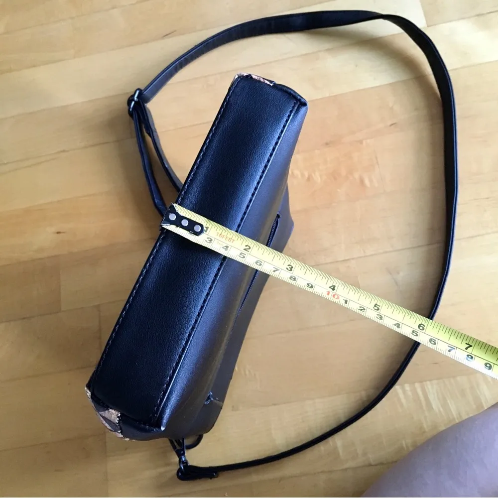 Pixie Mood  Aztec Abstract Crossbody Bag, Adjustable Strap, Black, Tan, Purple - Image 7