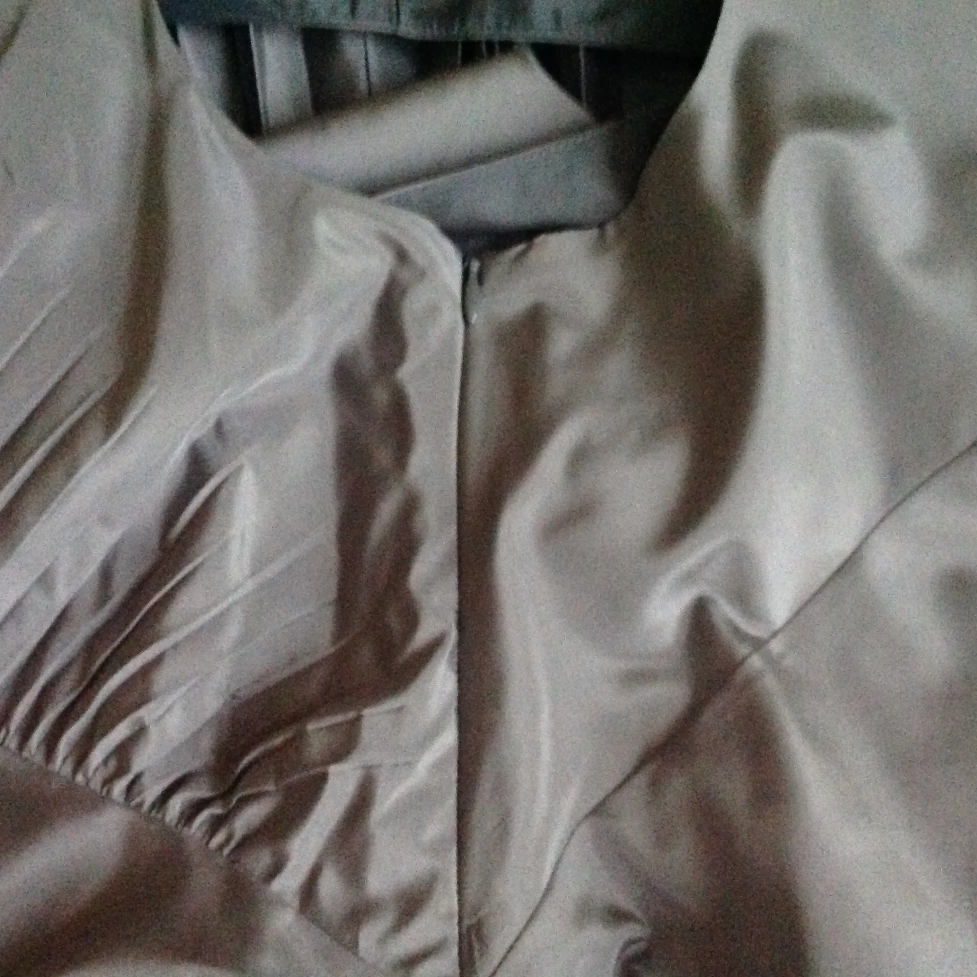 Pleated Taffeta Dress Silver - Sz 6 - Image 10