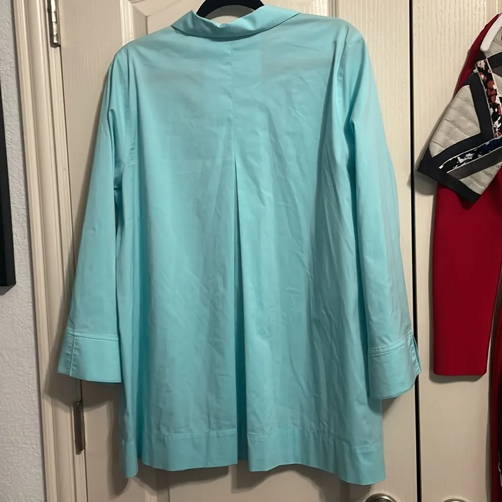 Foxcroft Lydia Non-Iron Front Zip Shirt - Image 4