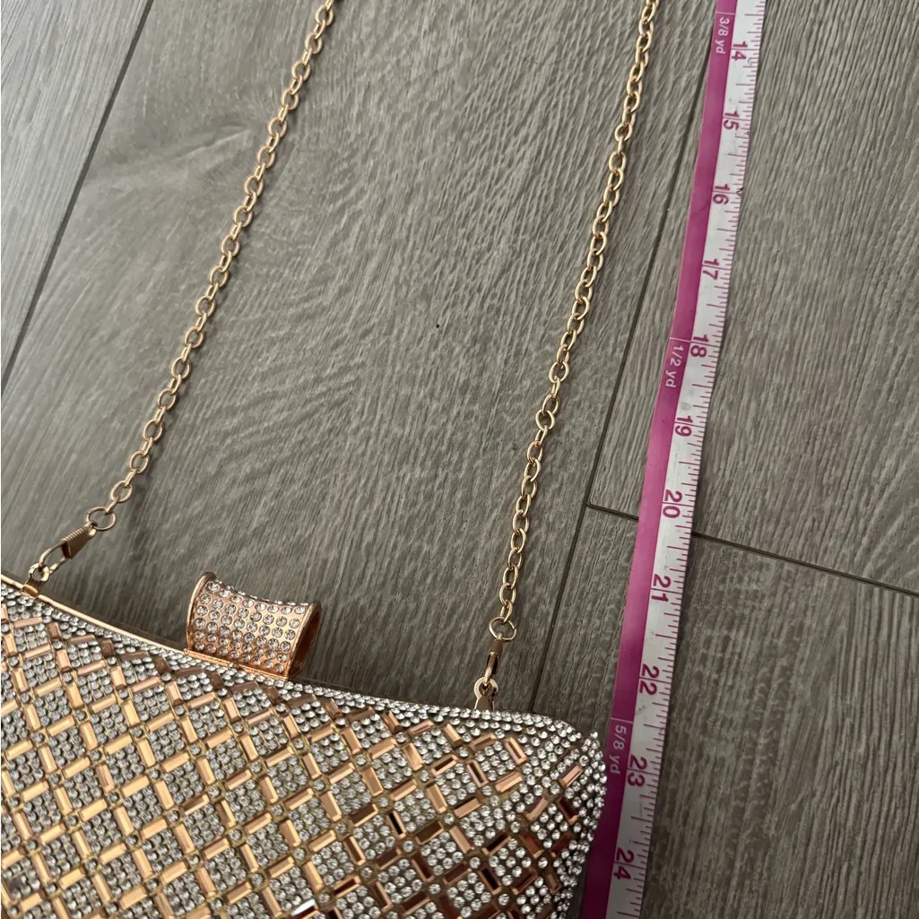 Boutique Alessia Sparkling Stone Chained Evening Purse - Image 2