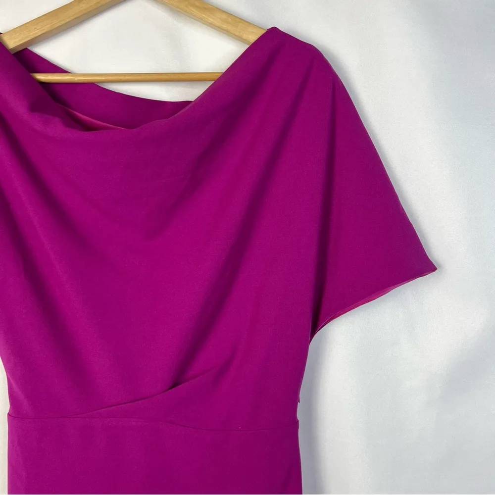 Alexia Admor Olivia Fuchsia Purple Off the Shoulder Sheath Dress XS - Image 4