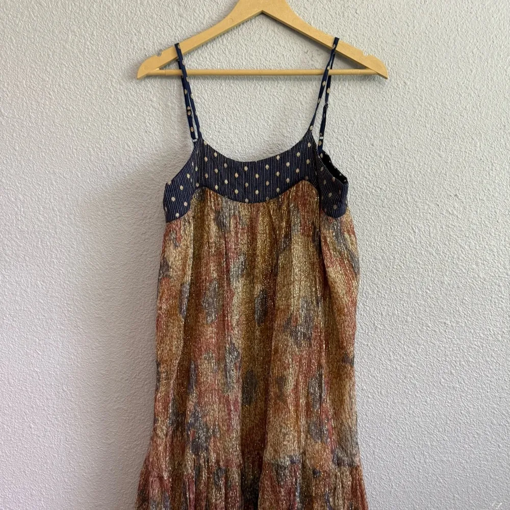 RAGA Anthropologie Nadine Shimmery Midi Dress Size‎ Medium NWOT - Image 4