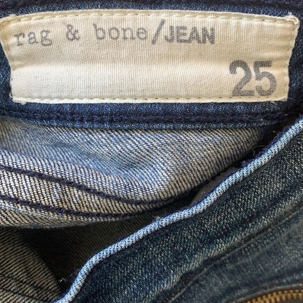 Rag & Bone Straight Leg Oil Stain Jeans - Image 6