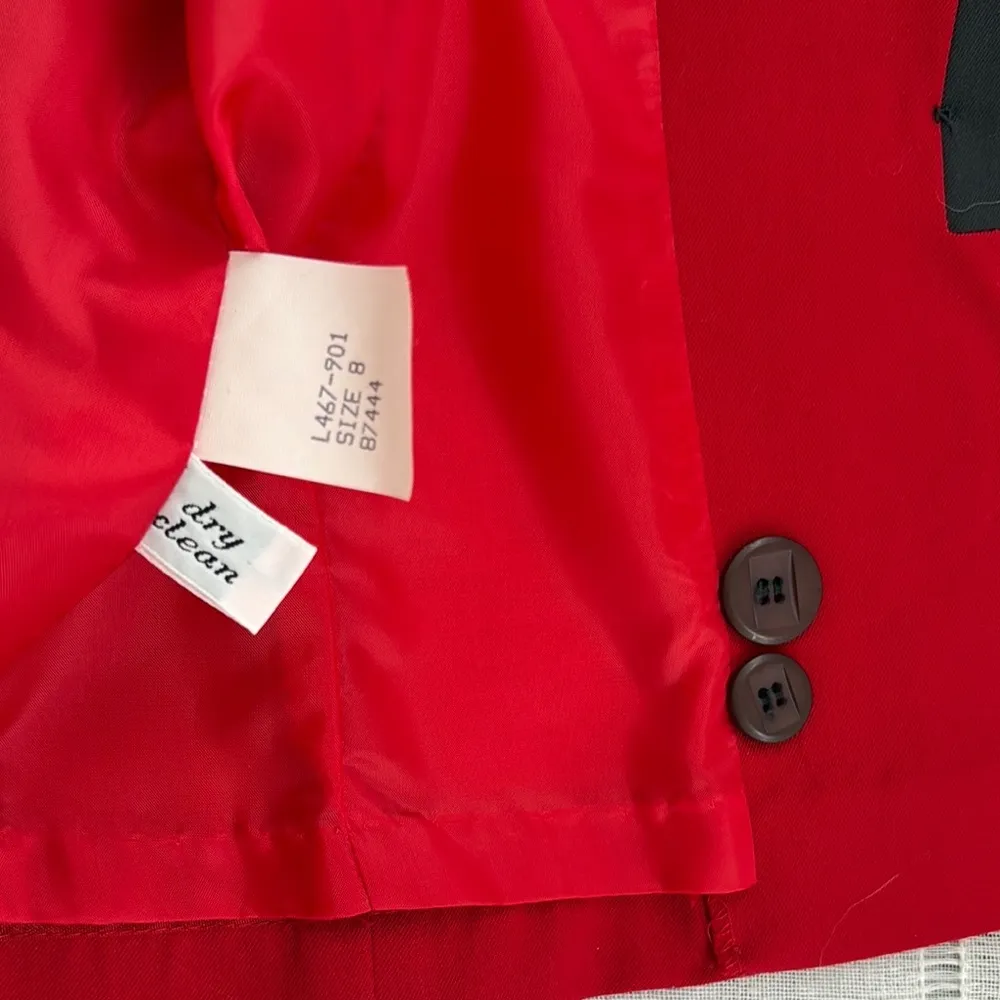 Pendleton Vintage Scarlet Blazer with Ebony Trim - Image 7