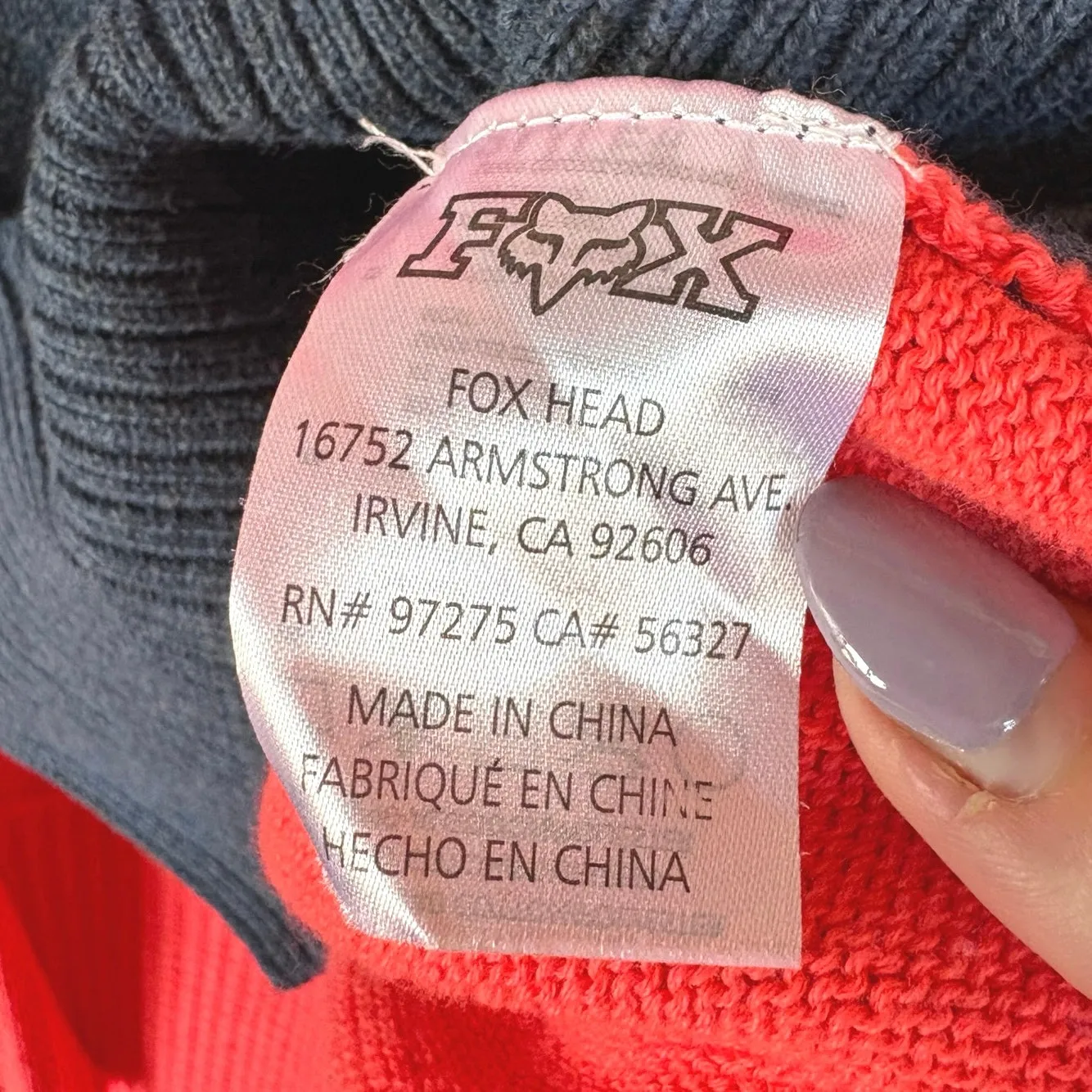 Fox Racing Identified Bold Color Block Sweater Motocross Grunge Logo Size Small Pink - Image 7