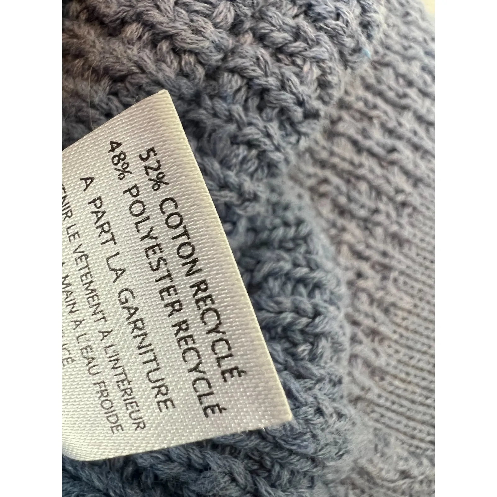 Horny Toad Co Cardigan Sweater size Small Cambridge Open front lagenlook Blue Blue - Image 9