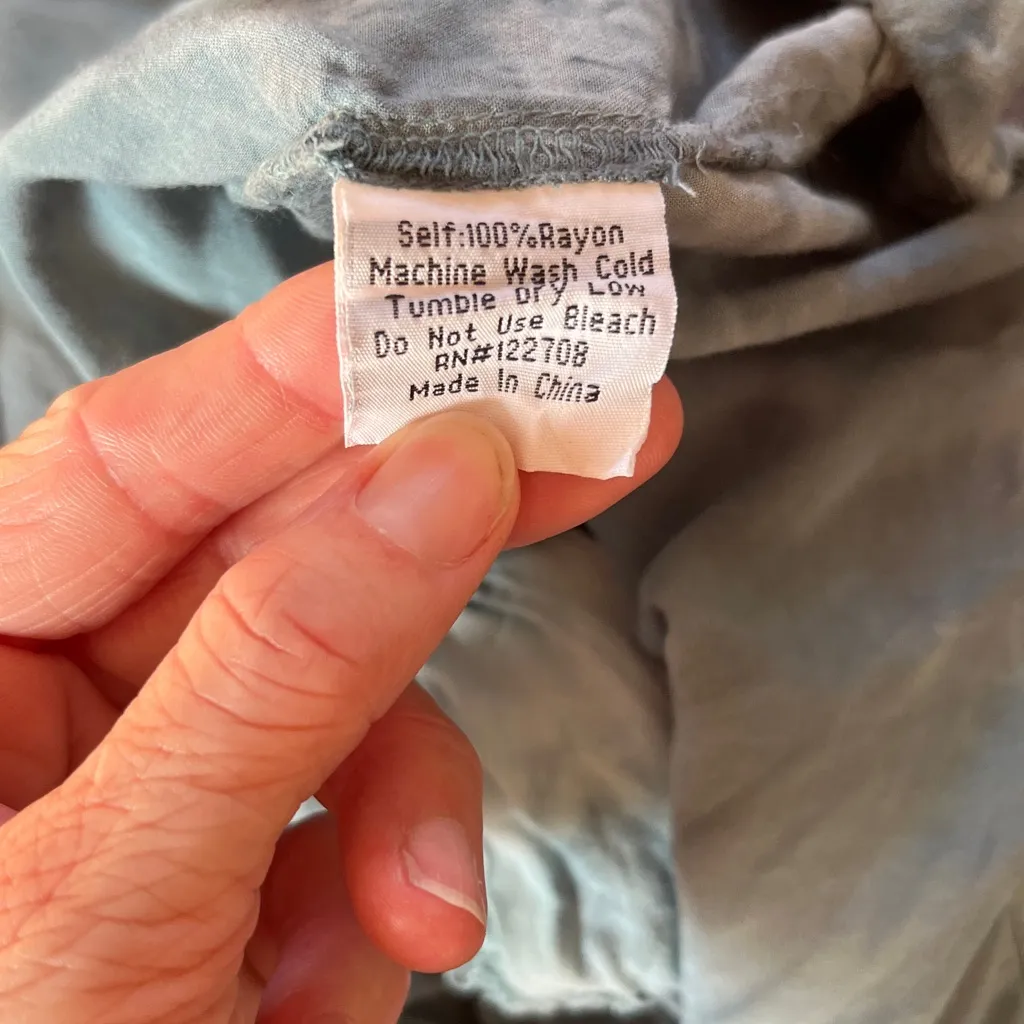 Johnny Was brand Pete and Greta Flowy Tie-Dye Sleeveless Dress Size large - Image 5