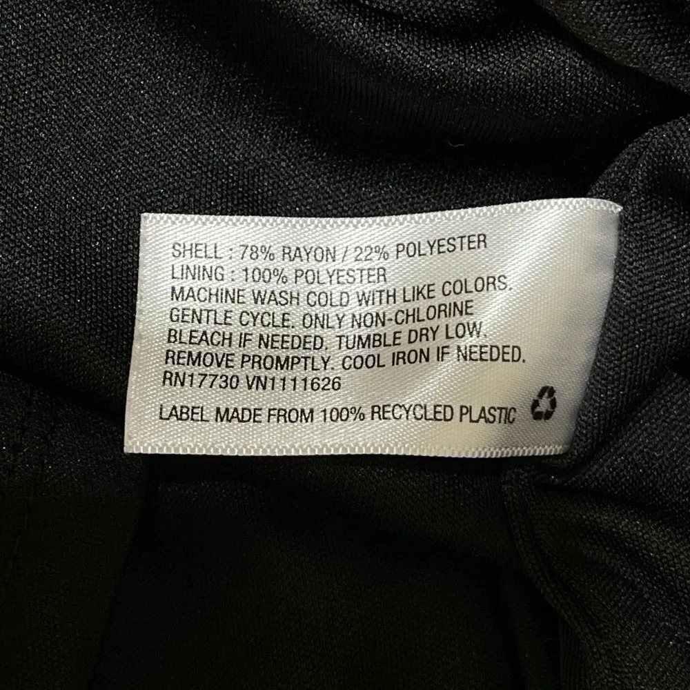 Isabel Maternity Empire Waist Dress Ribbed Short Sleeve Black Size XS Extra Smal - Image 7