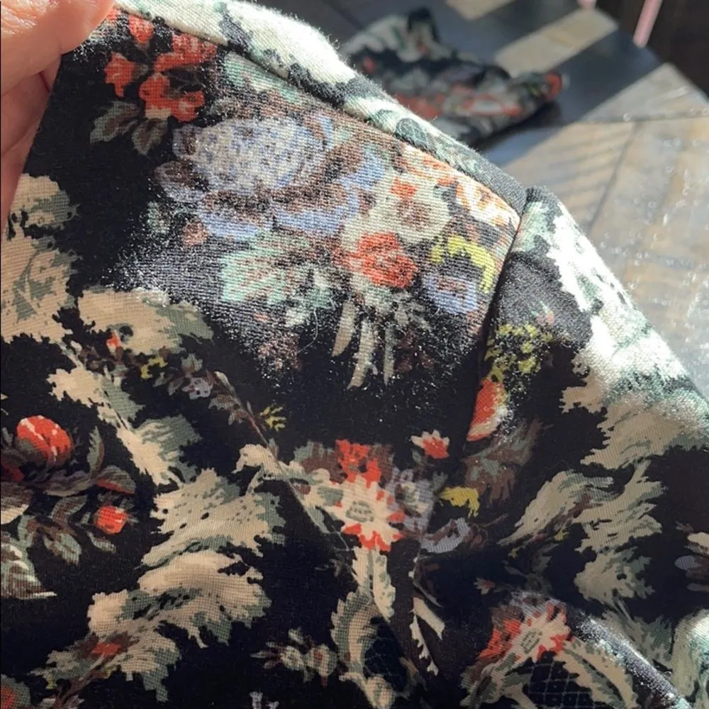 Floral Philosophy Zip-front Floral Blazer/Jacket Medium - Image 11
