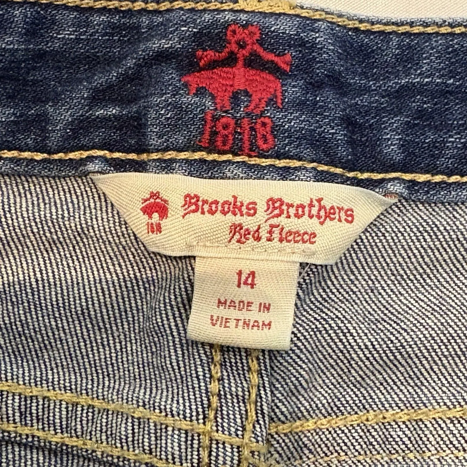 Brooks Brothers Red Fleece Women’s Jeans Size 14 Dark Wash - Image 6