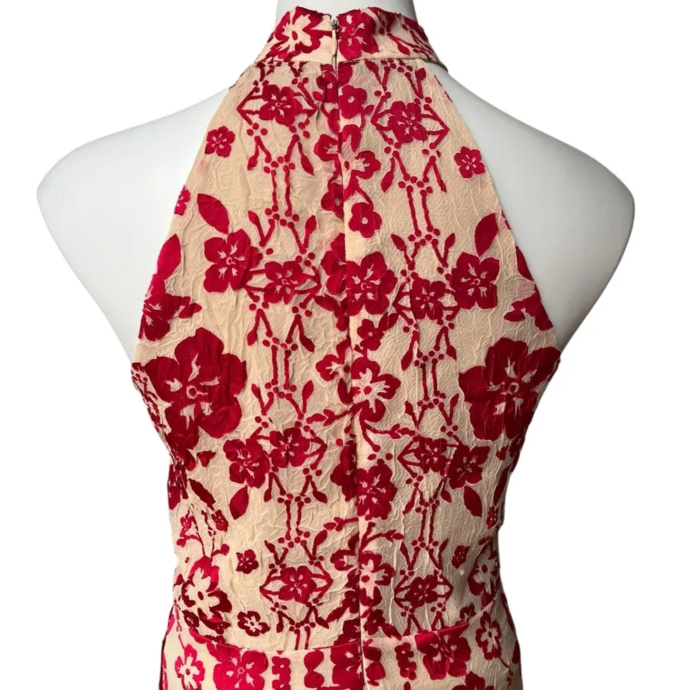 Devlin Maryanne High Neck Dress in Ruby Punch, Sz 4 - Image 11