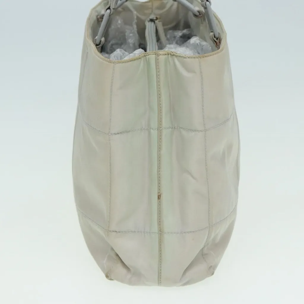  Shoulder Bag Nylon Gray Authentic - Image 7