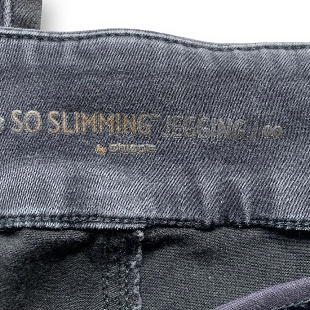 Chicos So Slimming Jeggins Stretch Black Denim Comfort Waist Skinny Jeans - Image 6