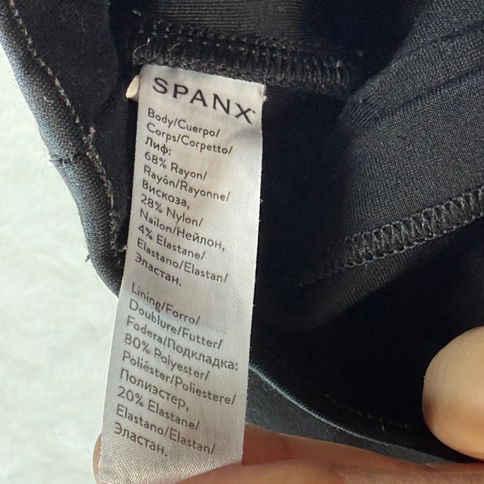Spanx The Perfect Black Pant Ankle Back Seam Skinny Stretch L/G Tall Trousers‎ - Image 4
