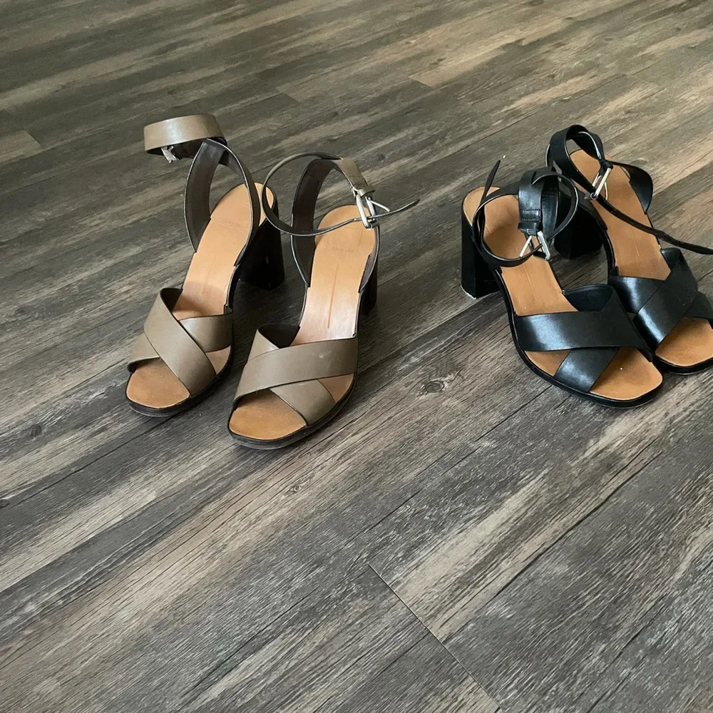 Dolce Vita Nala Block Heel Leather Sandals - Image 6